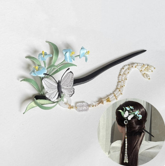 Xianglan Hairpin Chanhua Materials Flowers DIY Kit - Include Detailed Video Tutorial