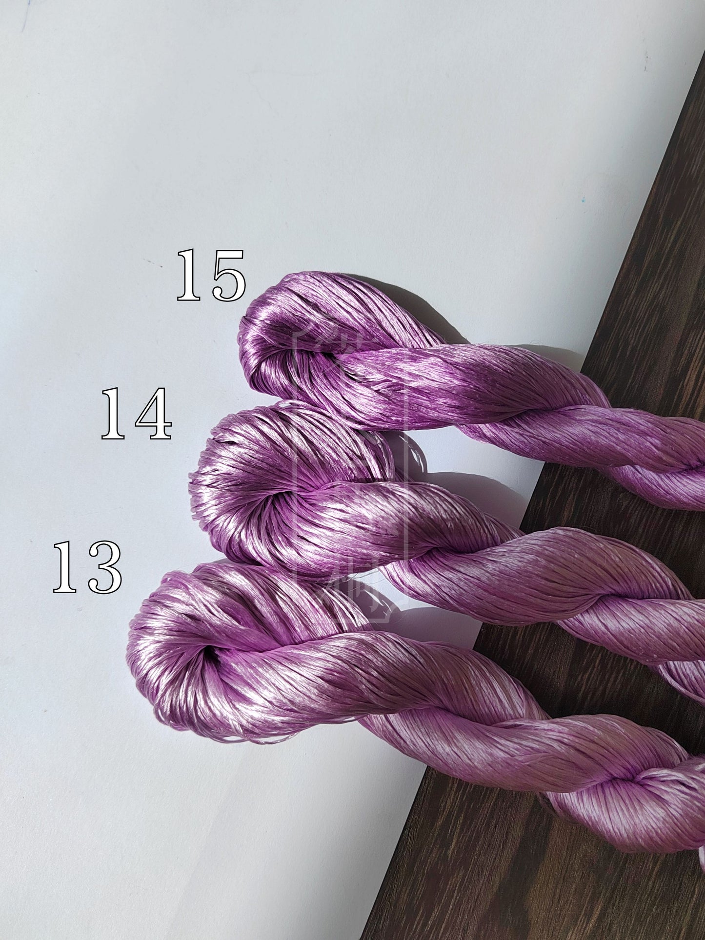 10g Suzhou Embroidery Thick Filament Slightly Twisted Mulberry Silk Thread(玉兰紫)