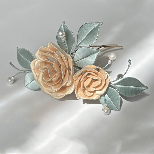 MeijianXue Hairpin Chanhua Materials Flowers DIY Kit - Include Detailed Video Tutorial