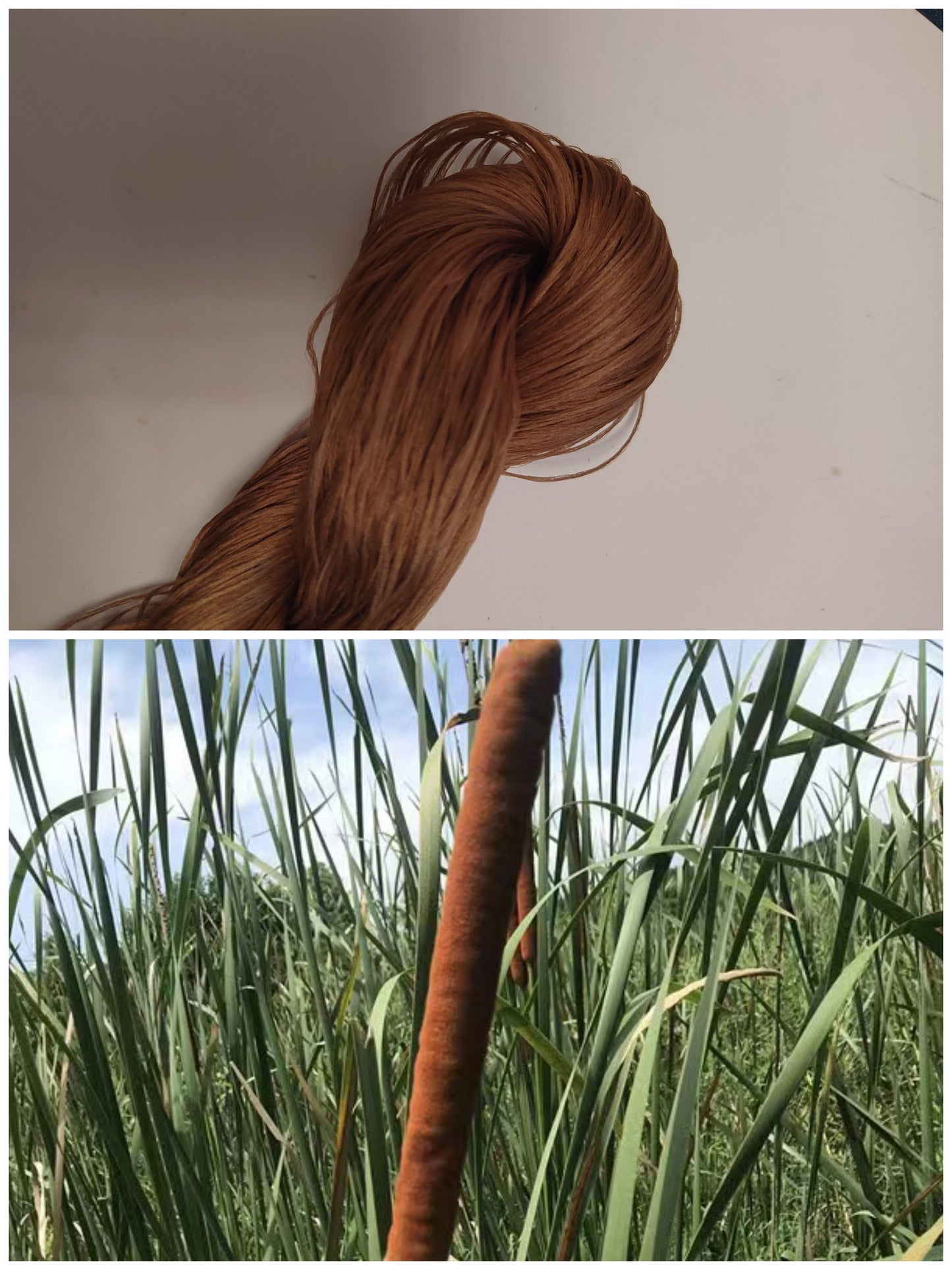 20g 5A Raw Silk Mulberry Silk Thread(%蒲棒棕 Brown) - For Ronghua, Wigs