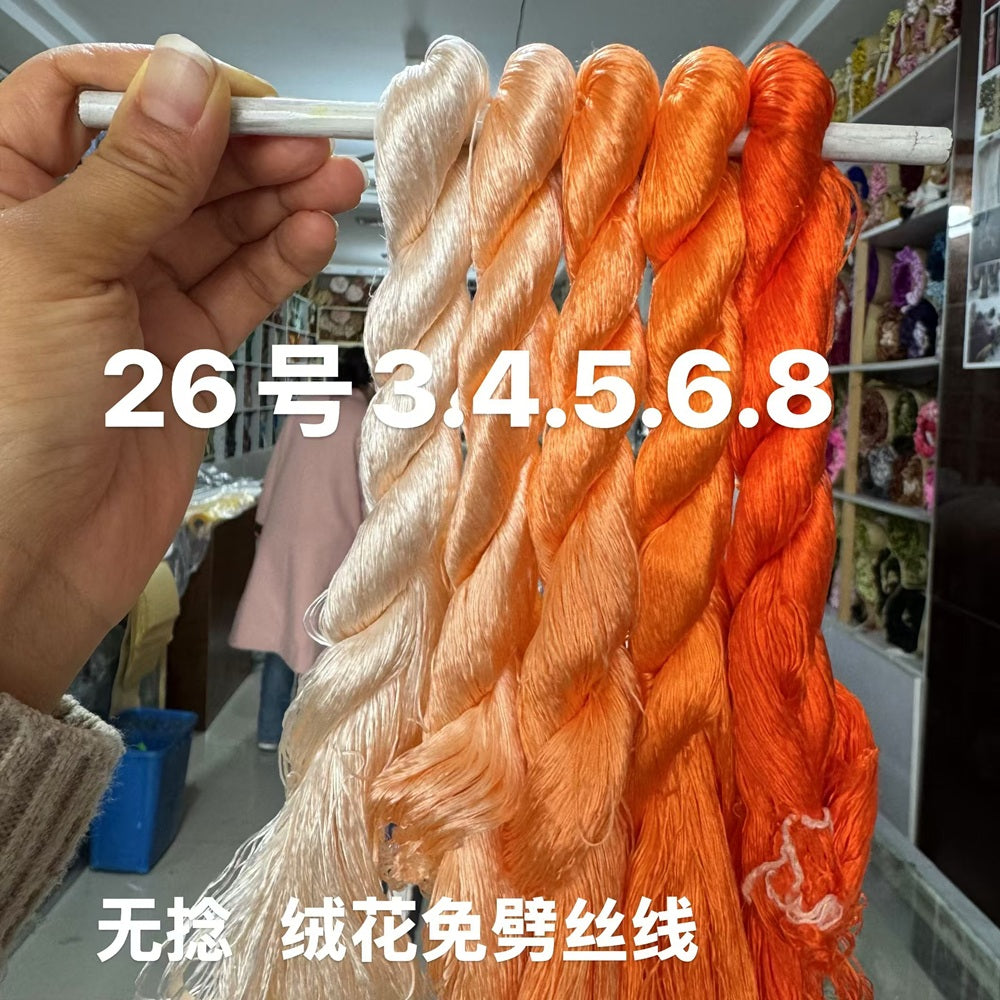 400m Suzhou Embroidery Monofilament Untwisted Mulberry Silk Thread(set26)