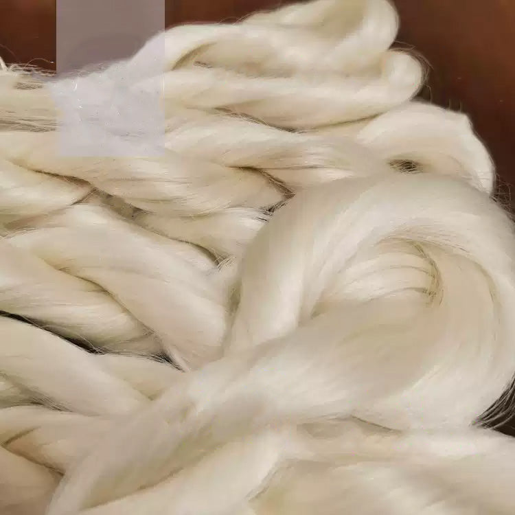 Untwisted, Non-Mesh Raw Silk Natural Mulberry Silk Thread - For Ronghua, Wigs