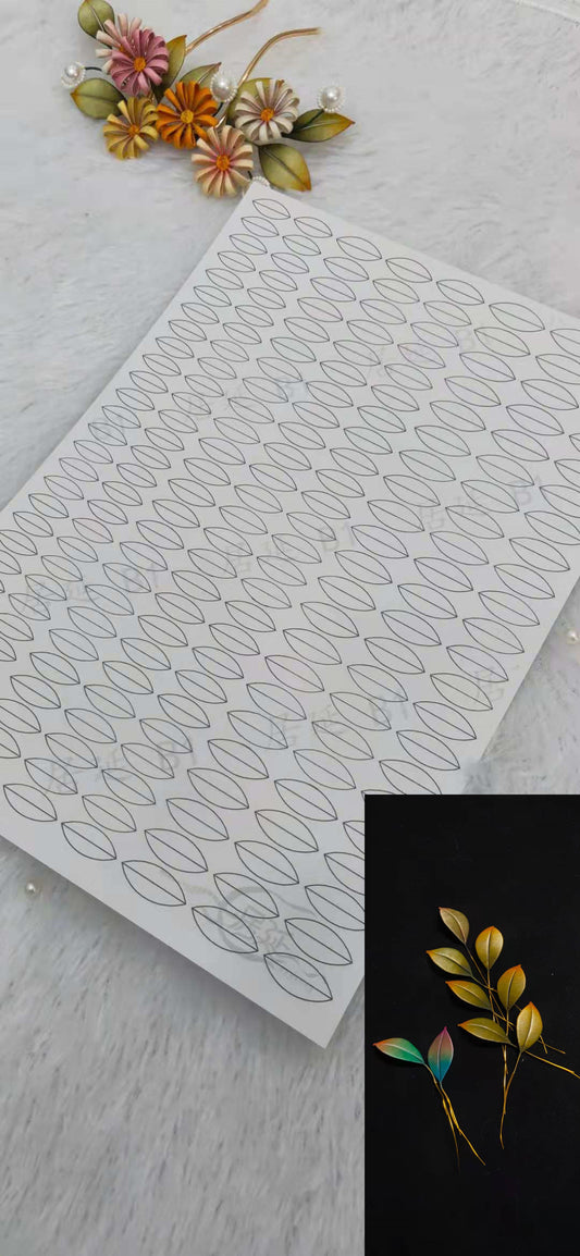 JY DIY Chanhua Paper Template for Traditional Hair Accessories - B Series