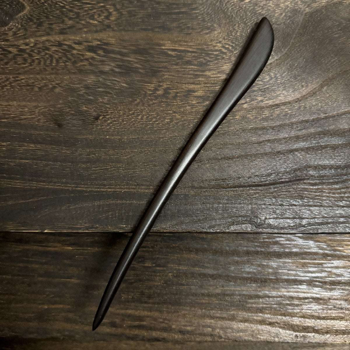 Natural African Blackwood Hair Stick Set - 21cm Long Curved Designs #21cm紫光檀