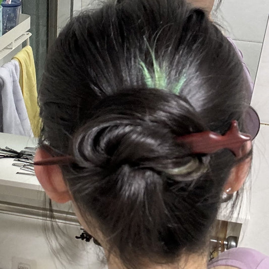 Natural Rosewood Hair Stick Set - Three Body Celestial Design Hairpins #三体