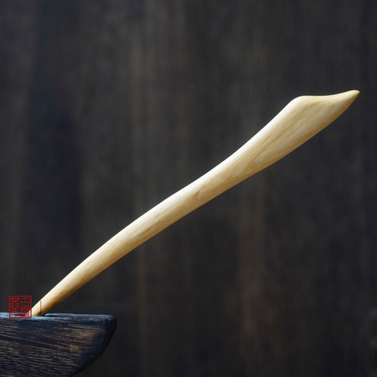 Natural Peach Wood Hair Stick Set - Assorted Abstract Designs 15cm Hairpins #15cm桃木发簪