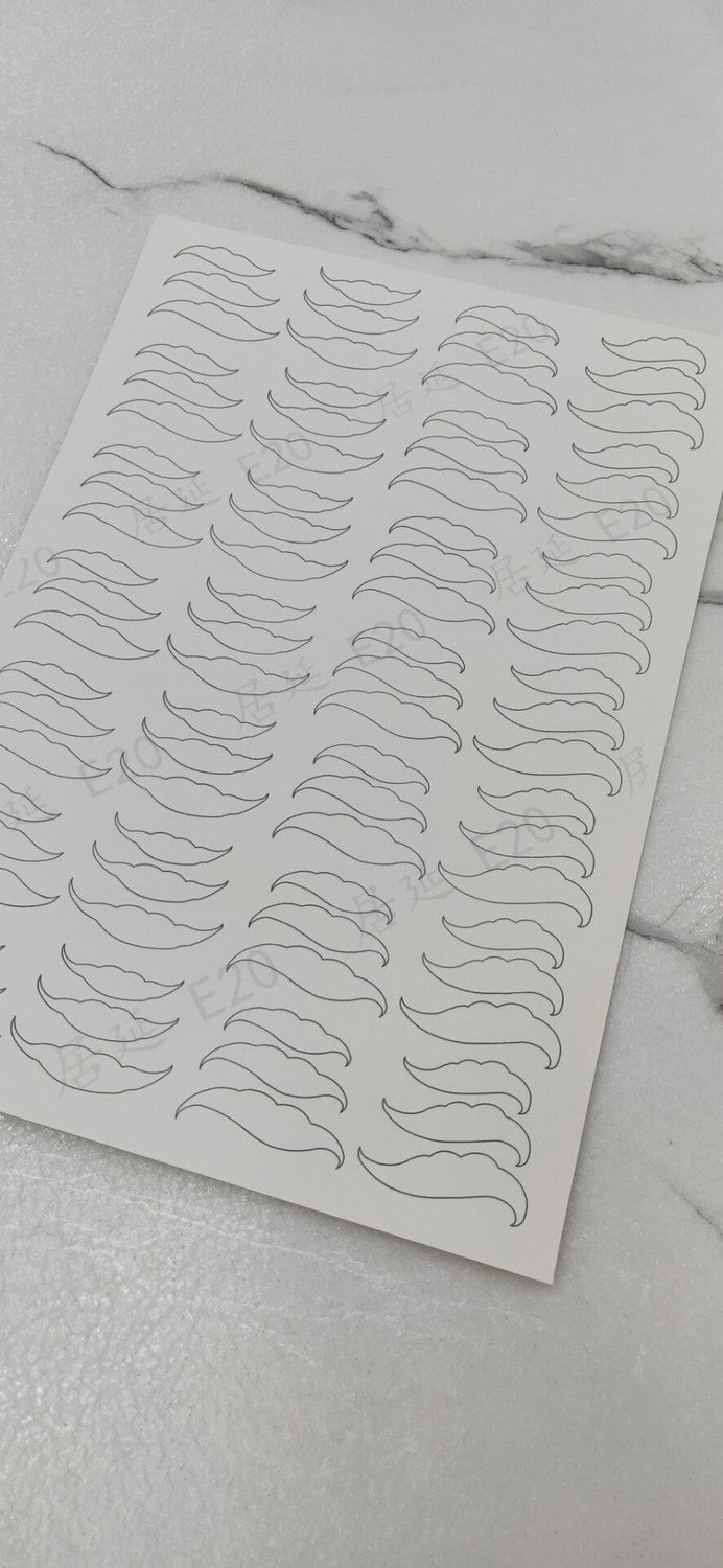 JY DIY Chanhua Paper Template for Traditional Hair Accessories - E Series