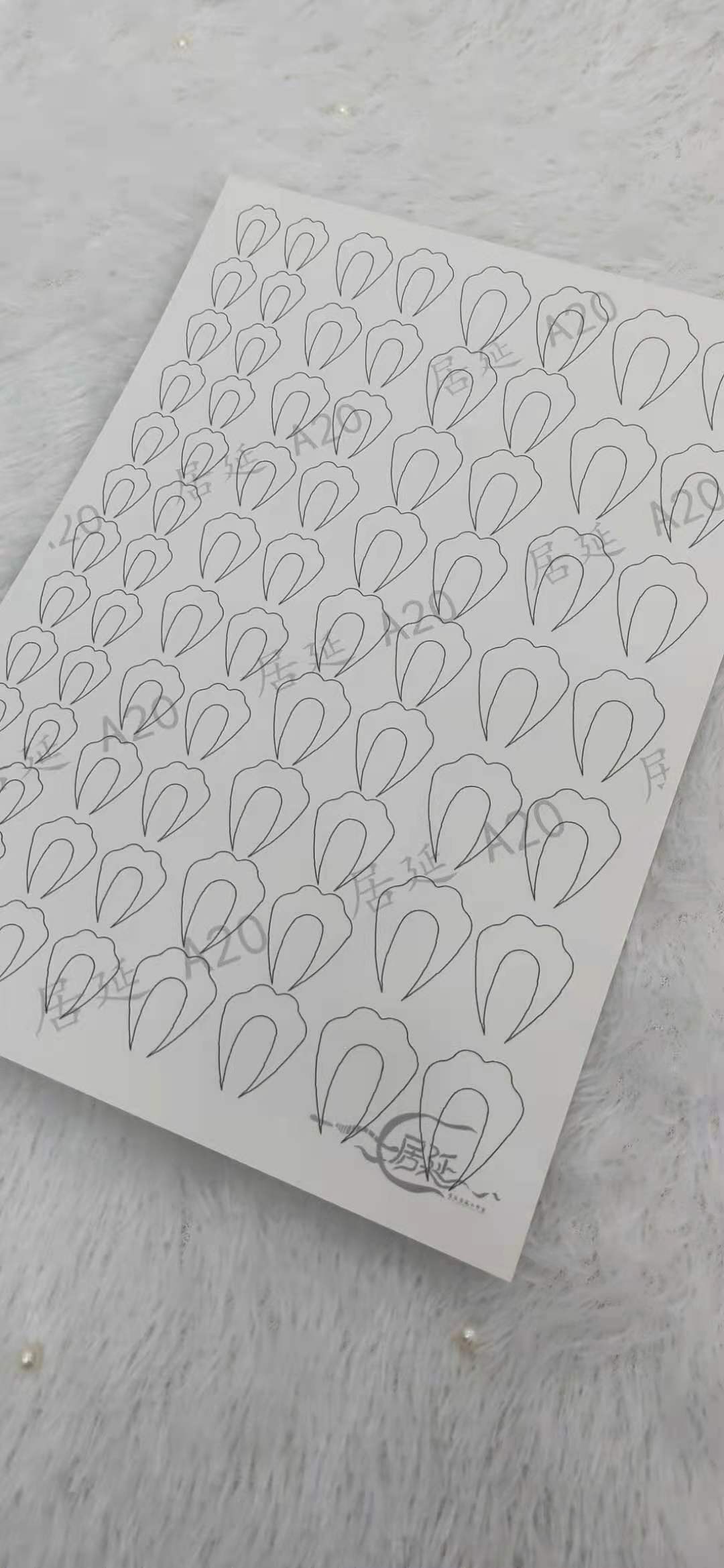 JY DIY Chanhua Paper Template for Traditional Hair Accessories - A Series