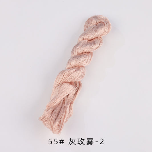 400m Suzhou Embroidery Untwisted Mulberry Silk Thread(Yellow01)