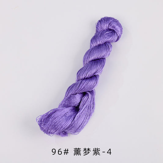 400m Suzhou Embroidery Untwisted Mulberry Silk Thread(Purple01)