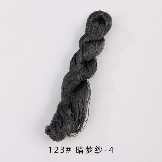 400m Suzhou Embroidery Untwisted Mulberry Silk Thread(Grey03)
