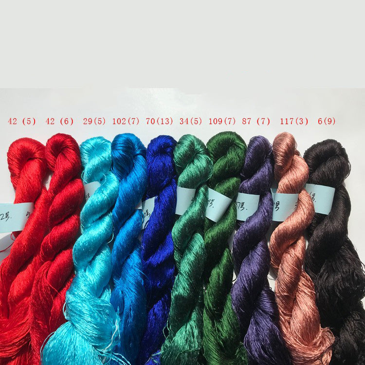 400m Suzhou Embroidery Mulberry Silk Thread(^敦煌10色A 400m*10)