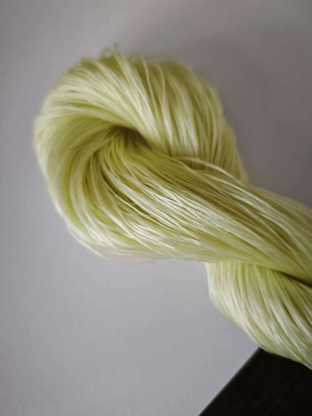 20g 5A Raw Silk Mulberry Silk Thread(%浅黄绿 Light Yellow Green) - For Ronghua, Wigs
