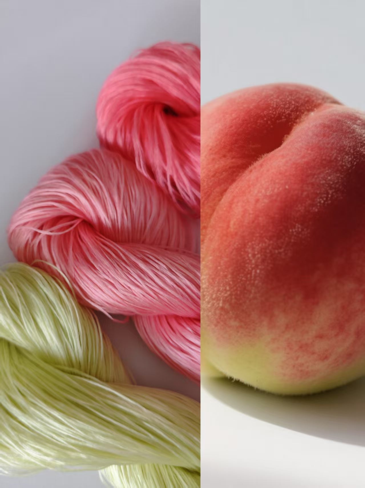 20g*3 5A Raw Silk Mulberry Silk Thread(%Peach Series) - For Ronghua, Wigs