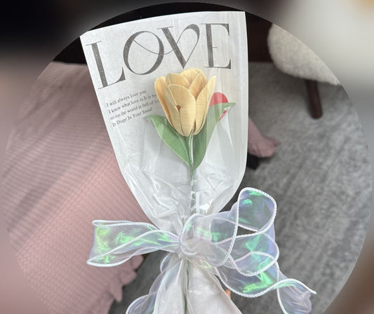 Tulip Chanhua Materials Flowers DIY Kit - Include Detailed Video Tutorial