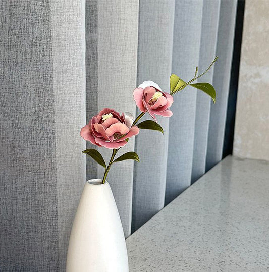 Camellia Chanhua Materials Flowers DIY Kit - Include Detailed Video Tutorial