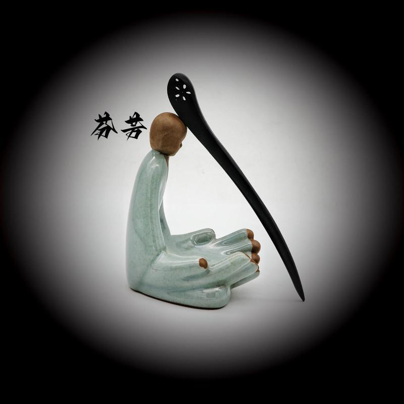 Painted Wooden Hair Stick