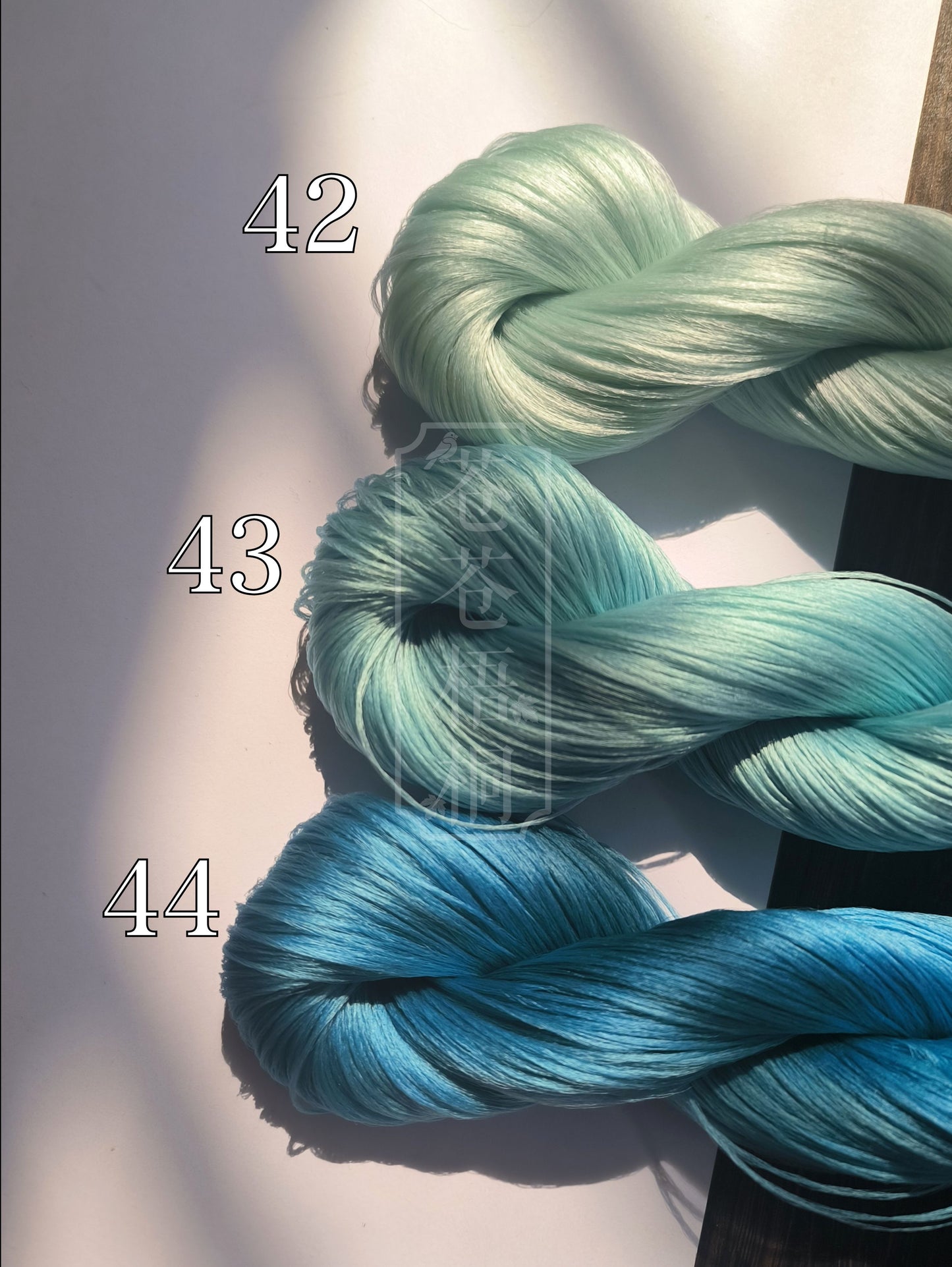 20g 5A Raw Silk Mulberry Silk Thread(%Blue) - For Ronghua, Wigs