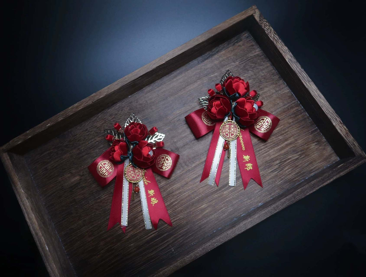 Rose Bespoke Corsage-Red Silk Corsage(Chanhua)