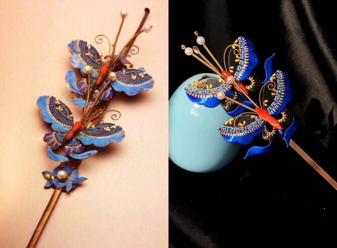 The Palace Museum Relic Reengraving Hairpin(Chanhua)