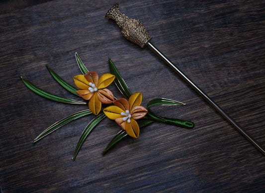 Orchid Bespoke Brooch-Silk Brooch(Chanhua)