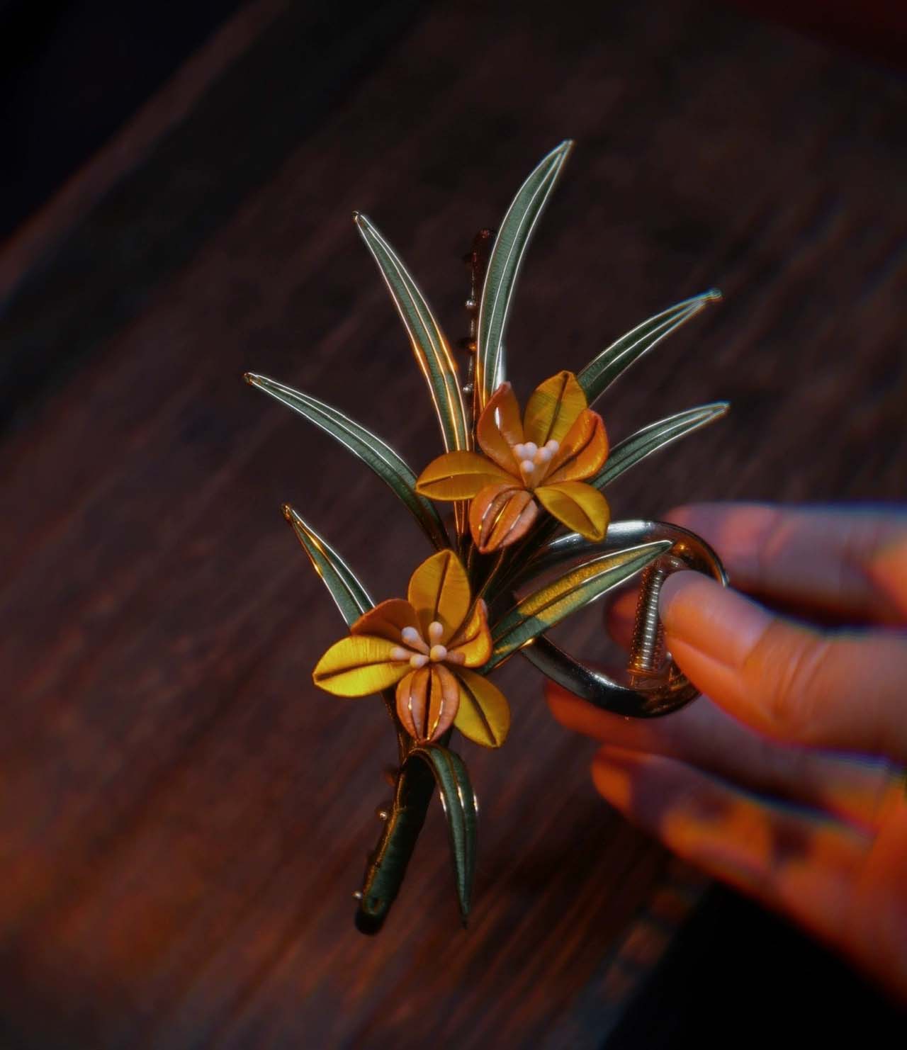 Orchid Bespoke Brooch-Silk Brooch(Chanhua)