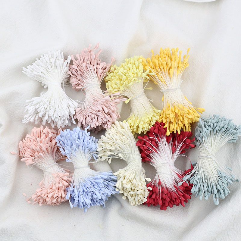 Flat-Head Malt Matte Stamens Flower Heart 3mm(扁头麦芽亚光)