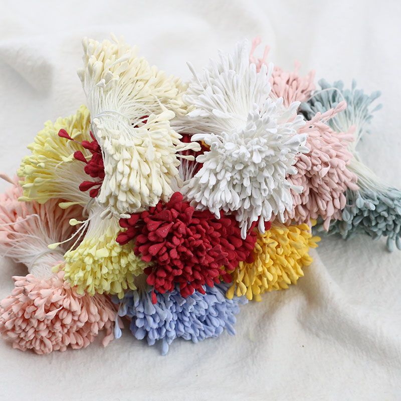 Flat-Head Malt Matte Stamens Flower Heart 3mm(扁头麦芽亚光)