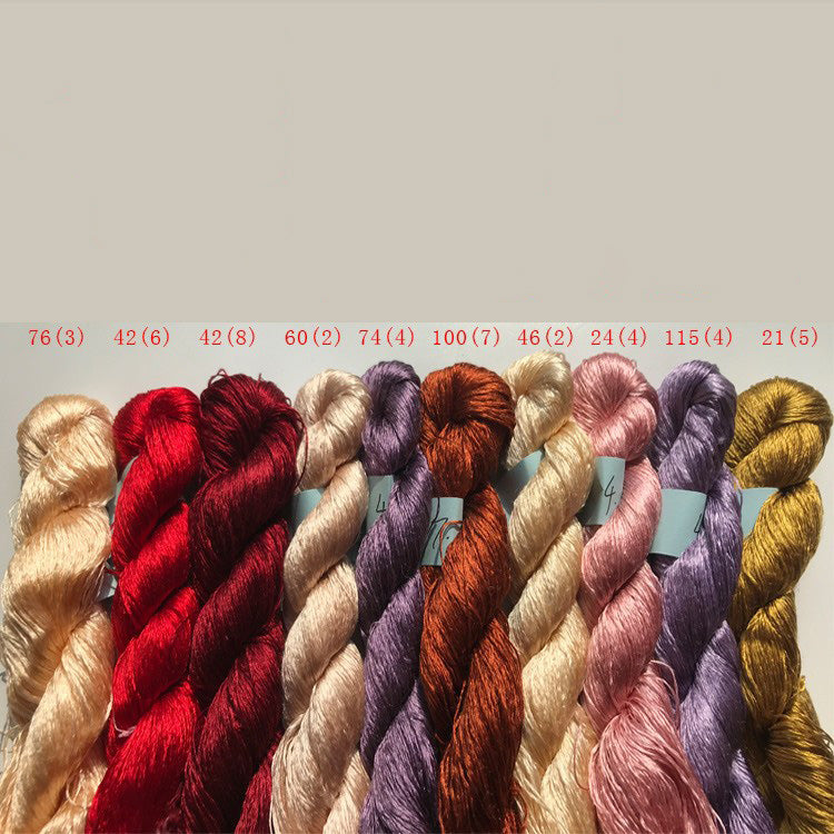 400m Suzhou Embroidery Mulberry Silk Thread(^莫兰迪11-20 400m*10)