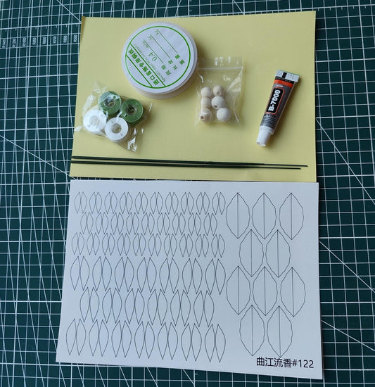 Jasmine Chanhua Materials Flowers DIY Kit - Include Detailed Video Tutorial