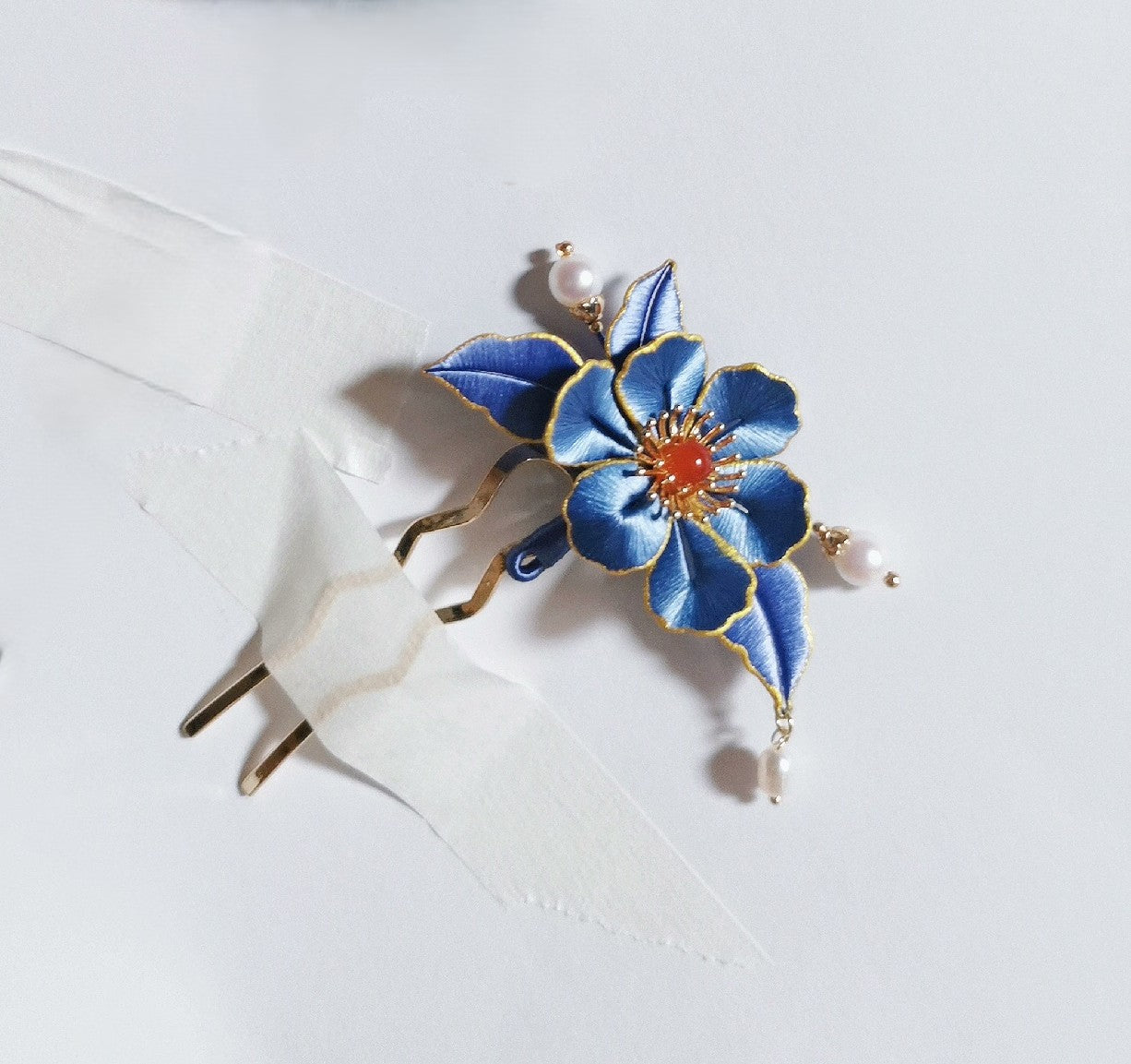 Weichen Handmade Brooch - Silk Brooch(Chanhua)