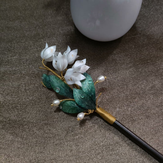 Handmade Ronghua Lily of the Valley Hairpin - Wedding & Daily