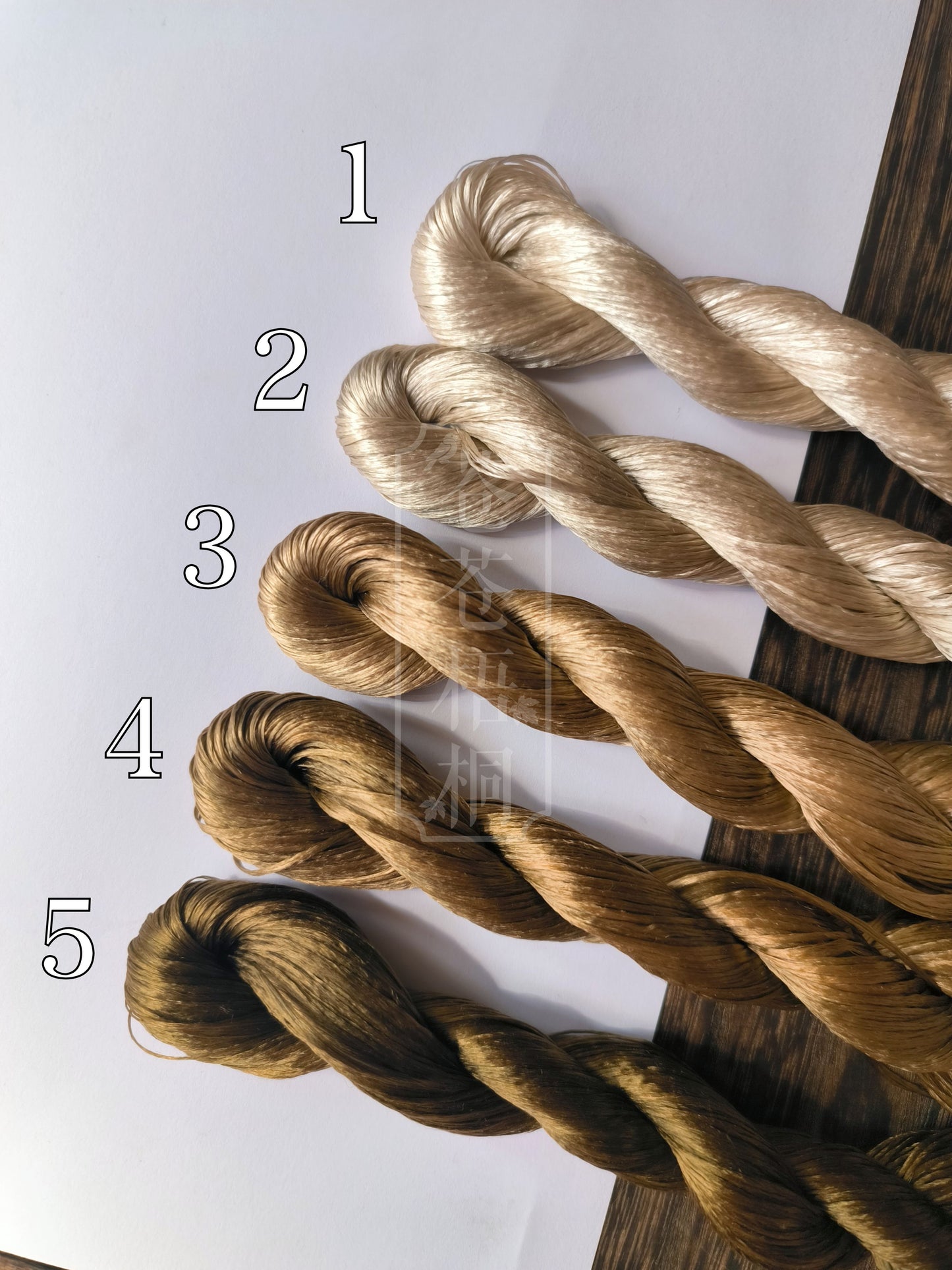 10g Suzhou Embroidery Thick Filament Slightly Twisted Mulberry Silk Thread(大云龙战)