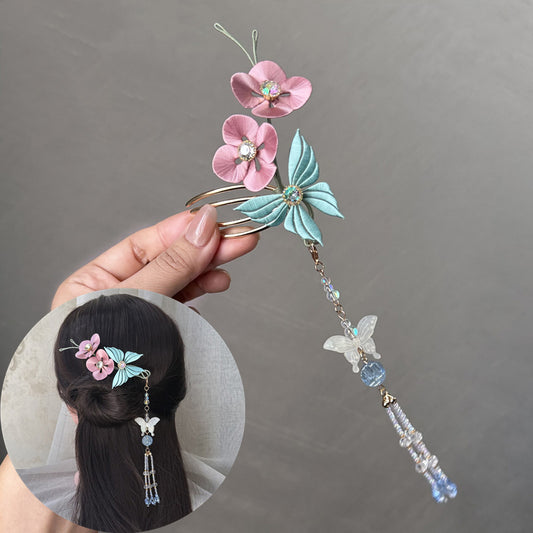 Huadie Hairpin Chanhua Materials Flowers DIY Kit - Include Detailed Video Tutorial