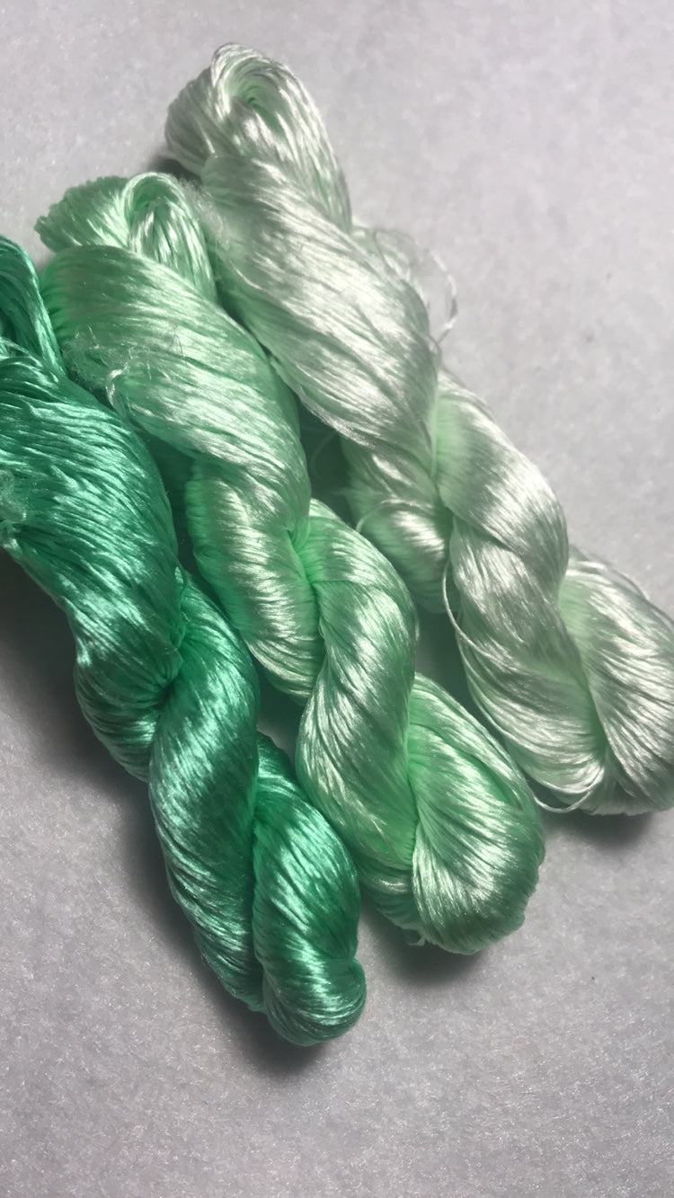 80m Suzhou Embroidery Untwisted Mulberry Silk Thread(#016(1-3) 80m*3)