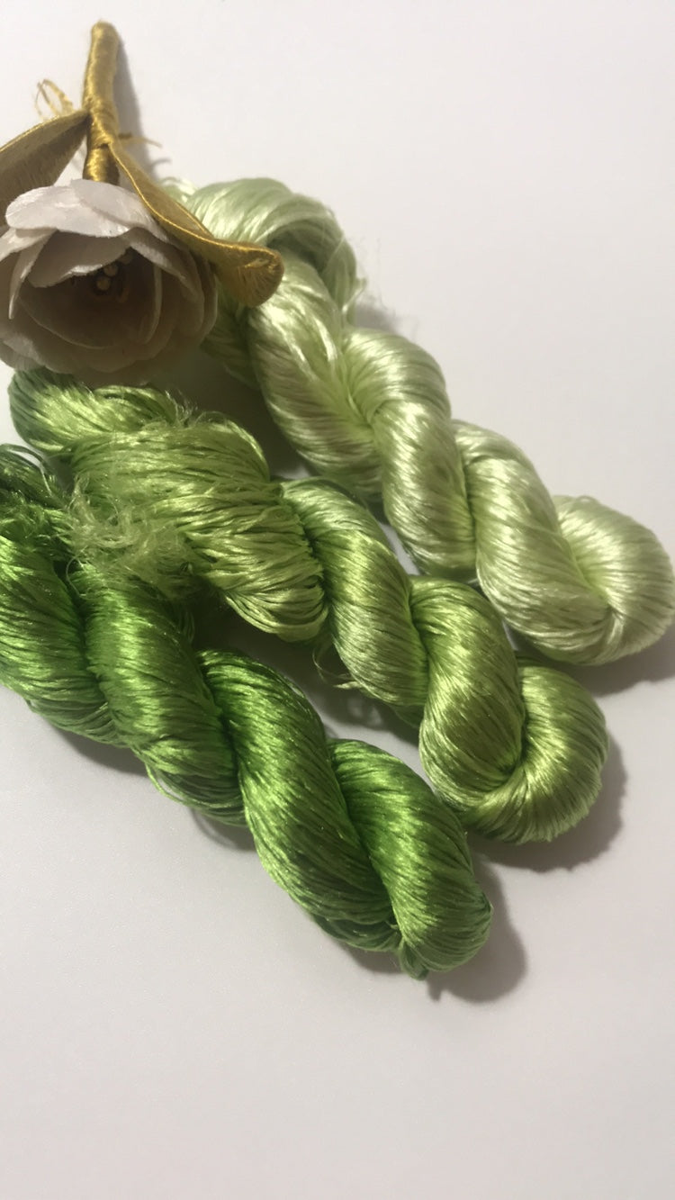 80m Untwisted Mulberry Silk Thread(#004(1-3) 80m*3)