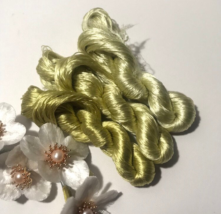 80m Suzhou Embroidery Untwisted Mulberry Silk Thread(#85 80m*3)