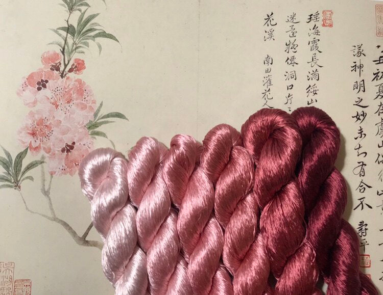 80m Suzhou Embroidery Untwisted Mulberry Silk Thread(#24 80m*6)