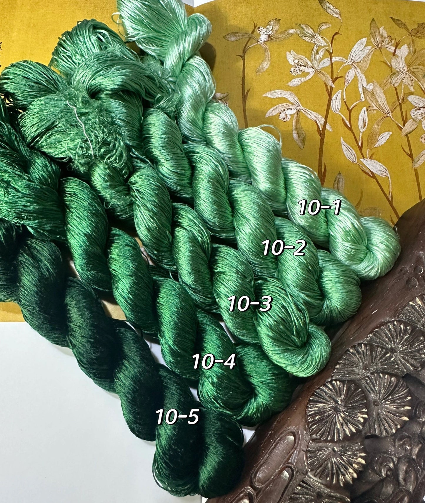 80m Suzhou Embroidery Untwisted Mulberry Silk Thread(#10 80m*5)