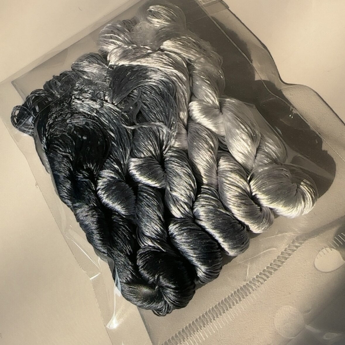 80m Suzhou Embroidery Untwisted Mulberry Silk Thread(#144 80m*5)