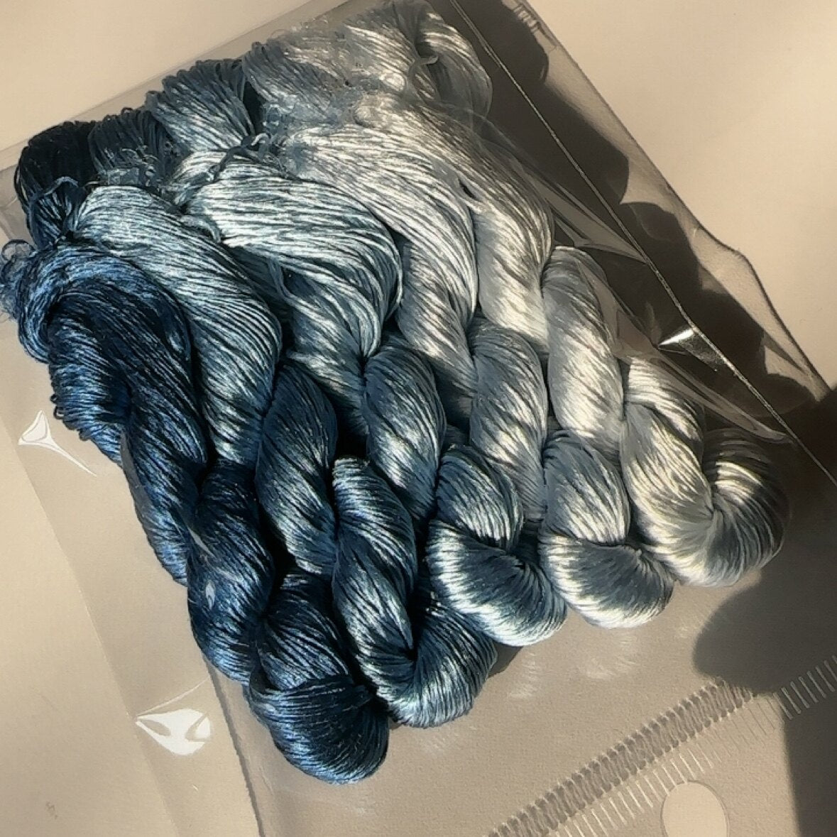 80m Suzhou Embroidery Untwisted Mulberry Silk Thread(#136 80m*5)