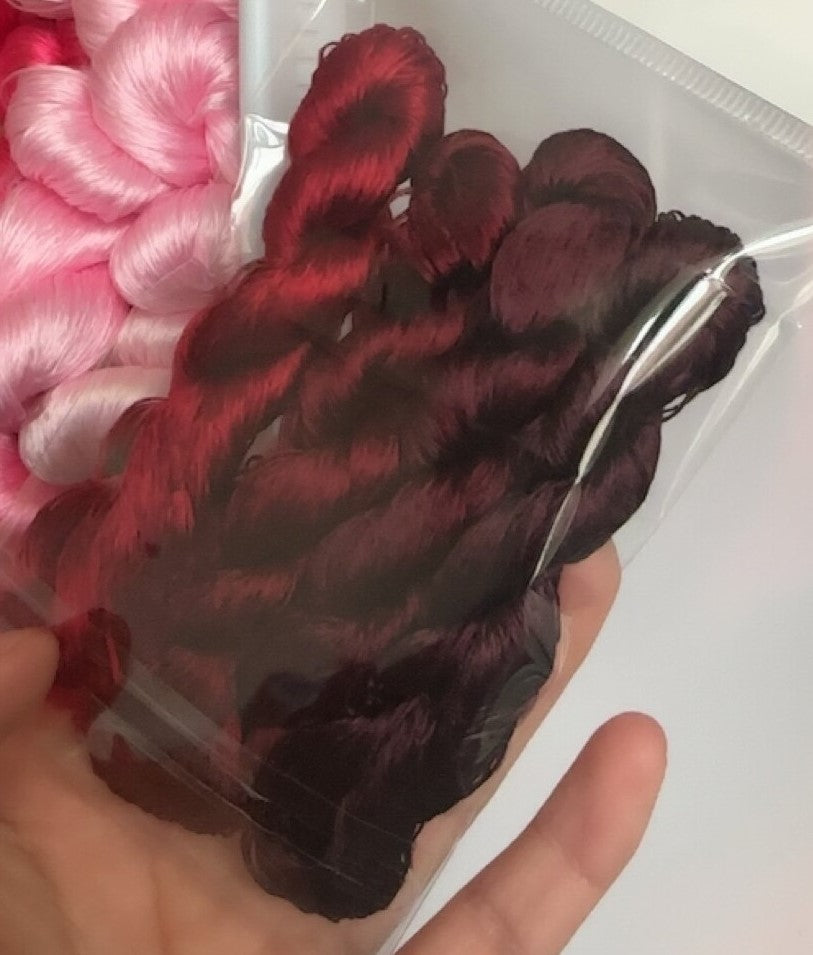 80m Suzhou Embroidery Untwisted Mulberry Silk Thread(#03(9-12) 80m*4)