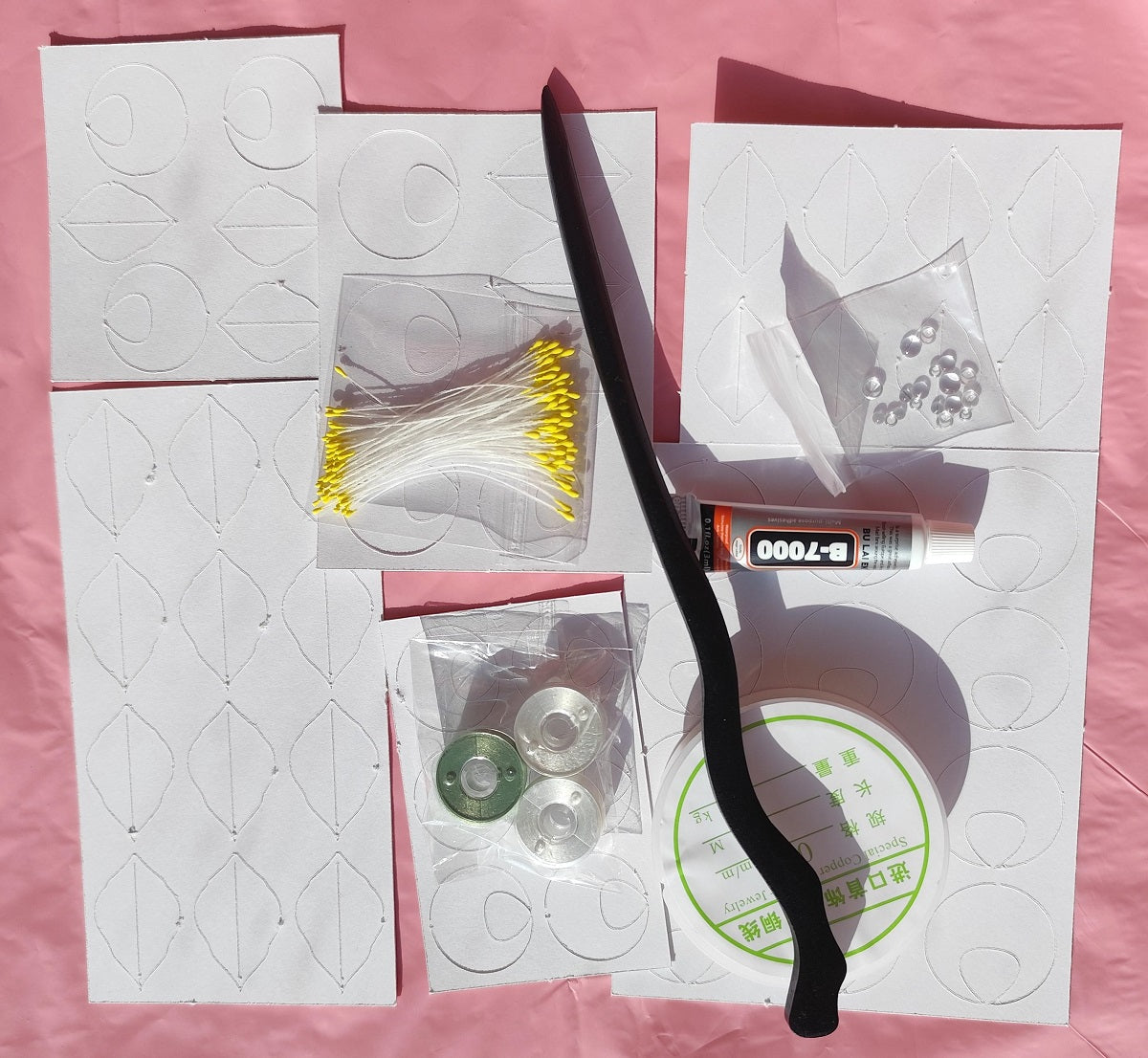 Camellia Series Hairpin Chanhua Materials Flowers DIY Kit - Include Detailed Video Tutorial