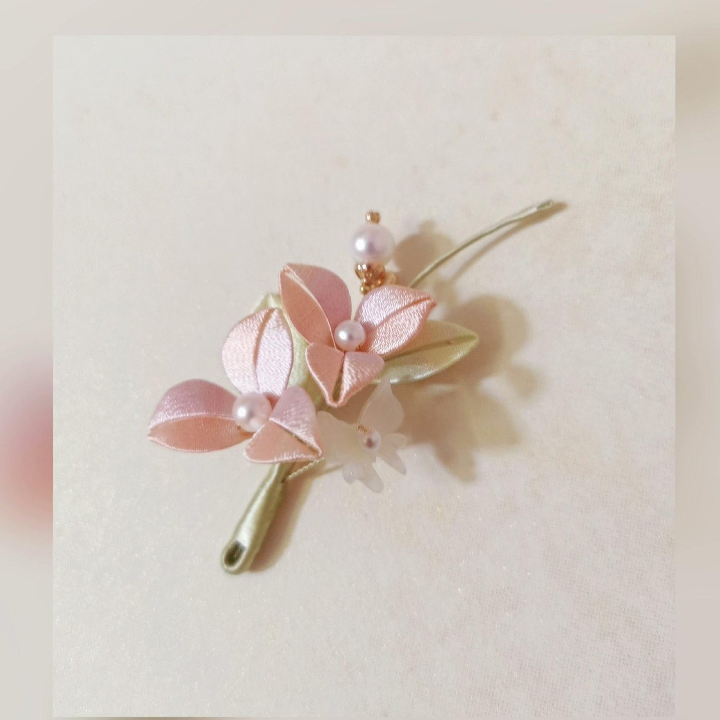 Wanwan Handmade Brooch - Silk Brooch(Chanhua)
