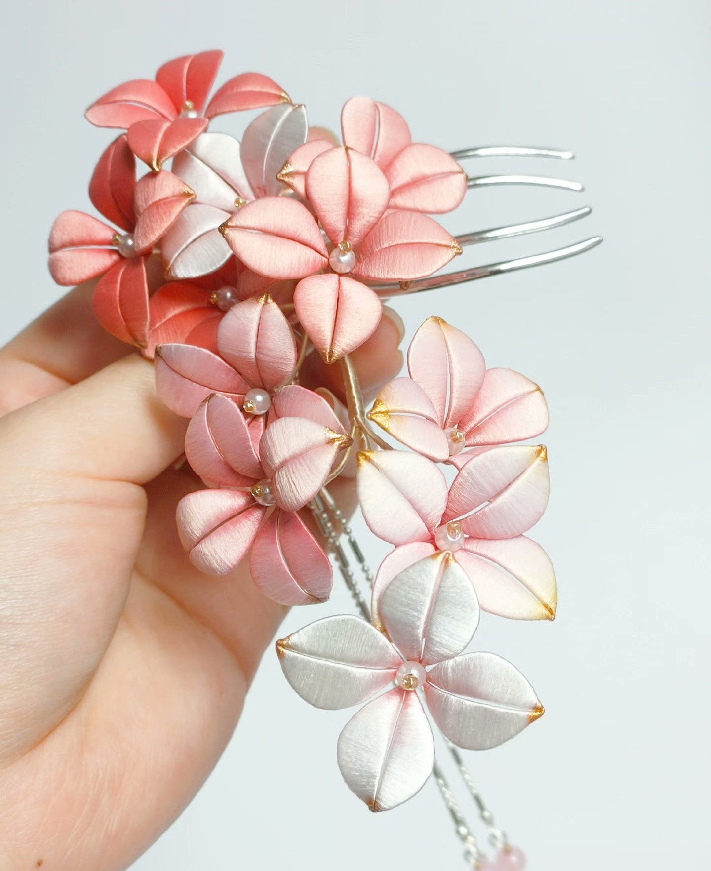 Flower Bespoke Haircomb - Silk Haircomb(Chanhua)