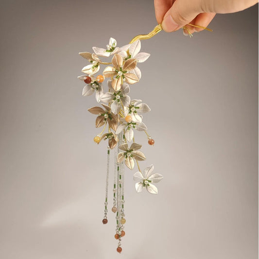 Flower Bespoke Hairpin - Silk Hairpin(Chanhua)