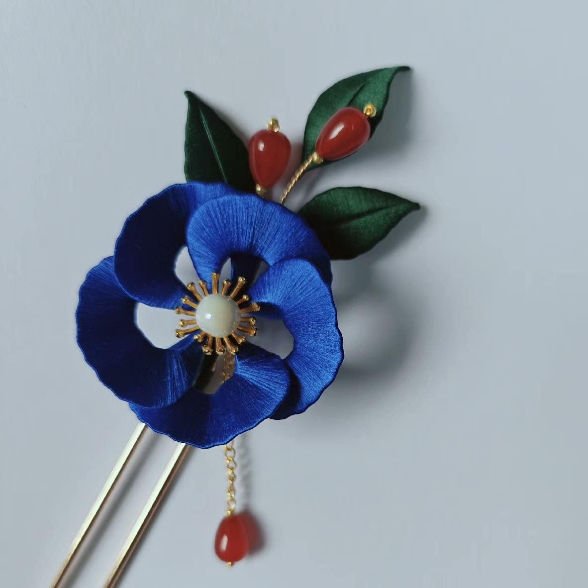 Flower Handmade Brooch - Silk Brooch(Chanhua)