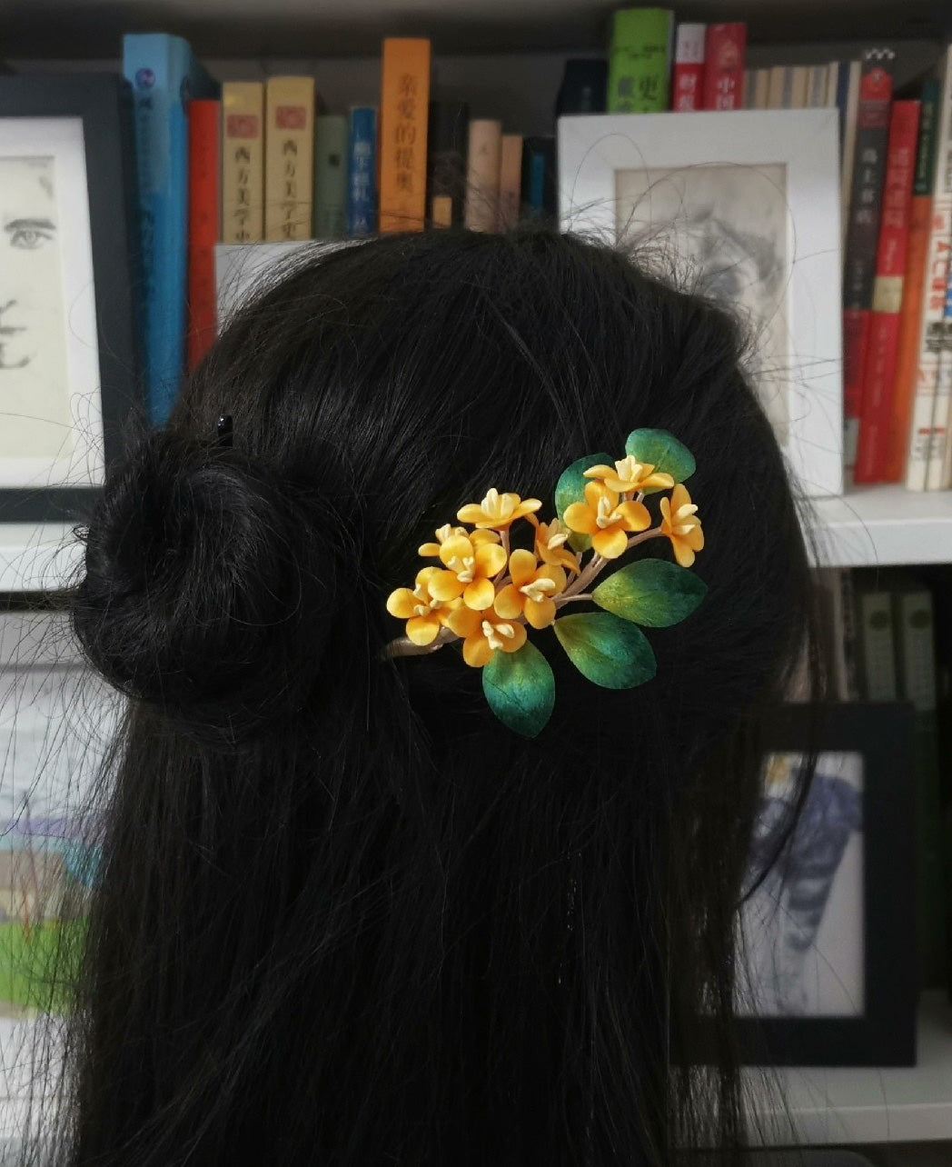 Laurel Bespoke Hairpin - Silk Hairpin(Ronghua)