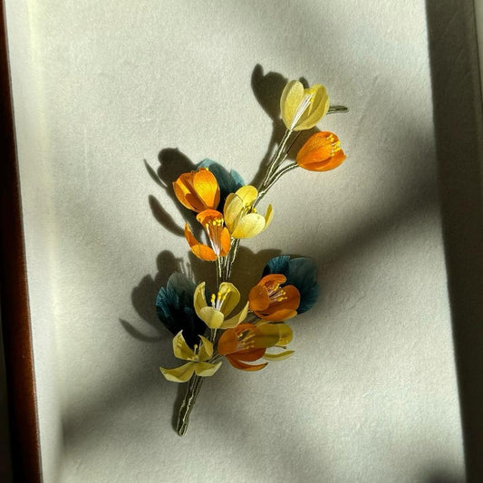 AB Style Osmanthus Bespoke Hairpin - Silk Hairpin(Ronghua)