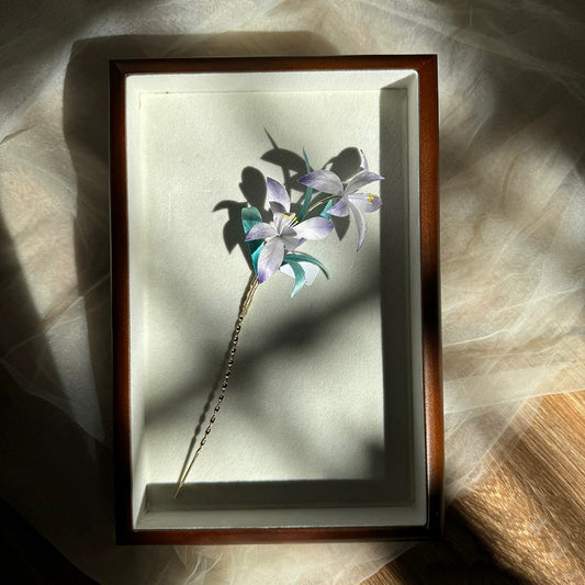 Orchid Bespoke Hairpin - Silk Hairpin(Ronghua)